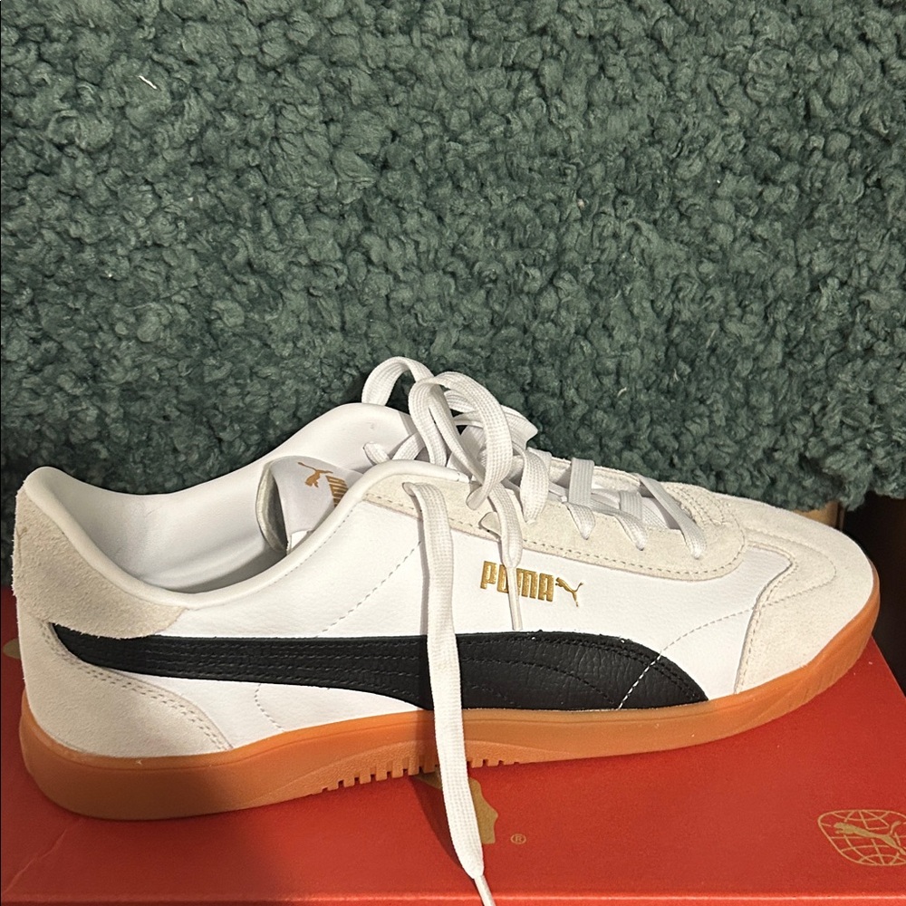 Puma Suede Sneakers - White, Black, Gray
